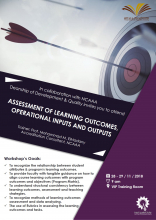 &quot;Assessment of Learning Outcomes, Operational Inputs &amp; Outputs&quot; Workshop